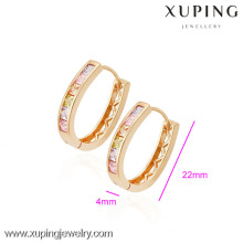 (90065) Pendiente plateado oro de alta calidad de Xuping Fashion 18K